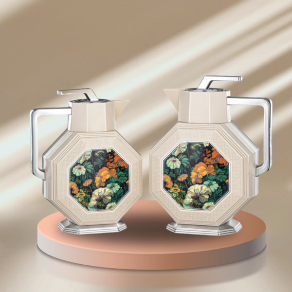 2 PCS ALMARJAN VACUUM FLASK SET-0.6+0.95LT-S#AZ06