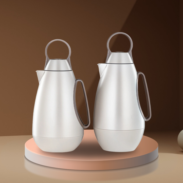 2 PCS ALMARJAN VACUUM FLASK SET-0.7+1.0LT