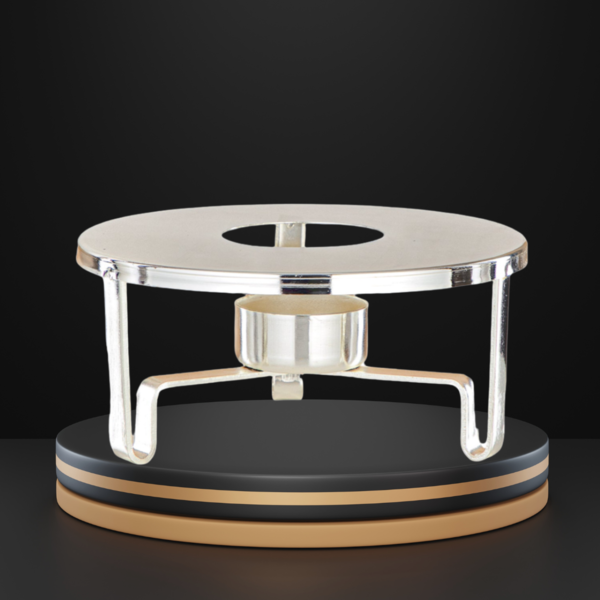 S/STEEL POT STAND-SILVER