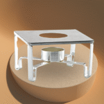 S/STEEL POT STAND-SILVER