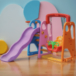 KIDS PLAY SWING & SLIDE SET -170X173X138CM-PLAIN SLIDE
