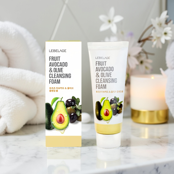 LEBELAGE FRUIT AVOCADO & OLIVE CLEANSING FOAM-100ML