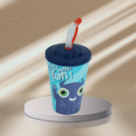 JUICE CUP W/STRAW-400ML