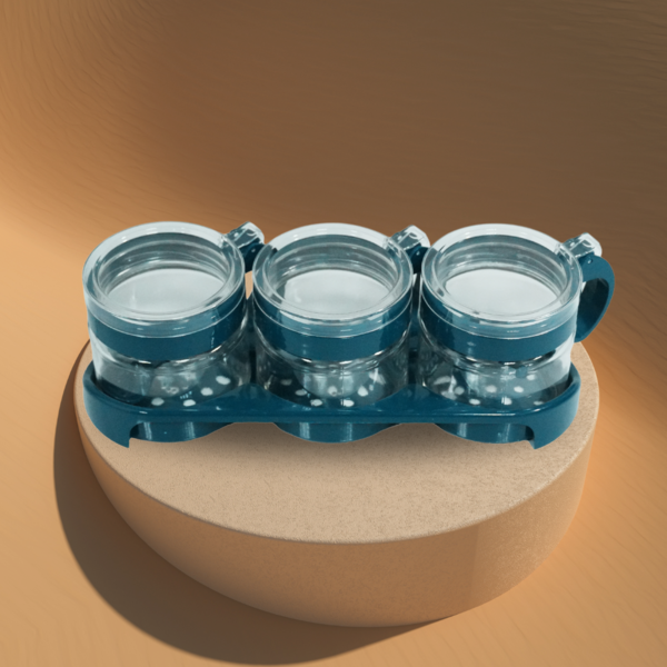 ⁦LILY 3PCS SPICE JAR SET -300ML⁩ - الصورة ⁦1⁩