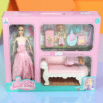 FASHION GIRL WITH DRESSING TABLE PLAY SET-N3758-47