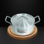 SINGLE ALUMINUM COOKING POT W/LID-24CM