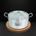 SINGLE ALUMINUM COOKING POT W/COVER-26CM