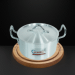 SINGLE ALUMINIUM COOKING POT W/COVER-26CM