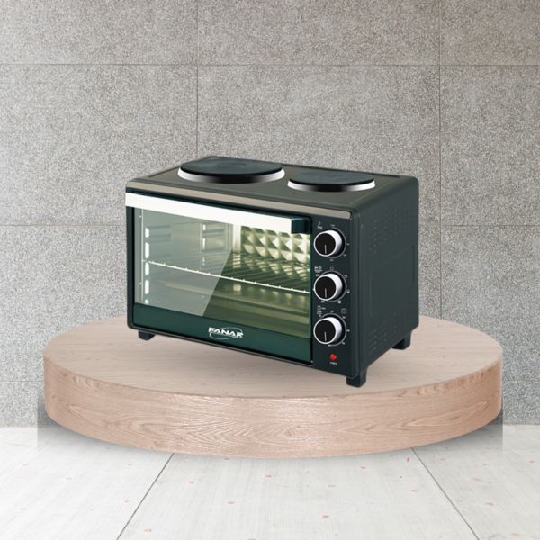 ⁦FANAR ELECTRIC OVEN WITH HOT PLATE-33LTR-1500W⁩ - الصورة ⁦1⁩