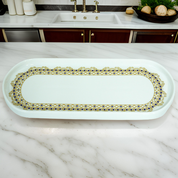 CERAMIC OVAL TRAY-12
