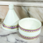 CERAMIC DATE BOWL W/COVER-8