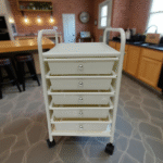 5-TIER STORAGE TROLLEY -38.5X32X58.5-WHITE
