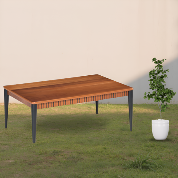 ⁦RECT. CENTER TABLE -WALNUT BLACK-110X70X43⁩ - الصورة ⁦1⁩