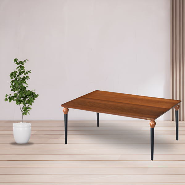 ⁦RECT. CENTER TABLE-110X70X43-WALNUT BLACK⁩ - الصورة ⁦1⁩