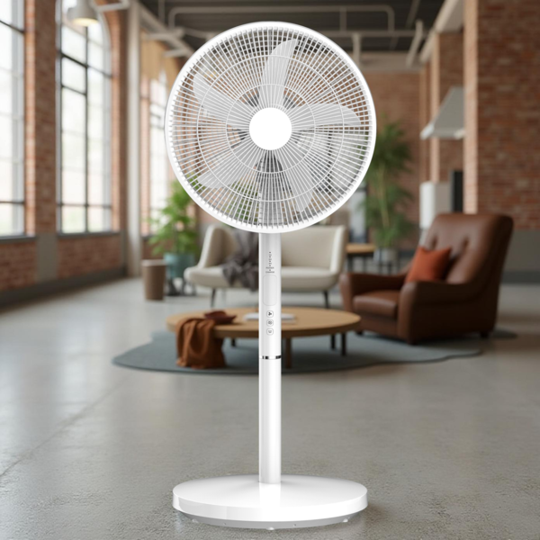 FANAR RECHARGEABLE STAND FAN W/LED-16