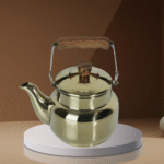 S/STEEL TEA KETTLE-0.5L-GOLDEN