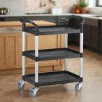 3-LAYER SERVING TROLLEY W/HANDLE -990X495X980
