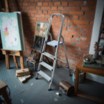 4 STEPS ALUMINIUM LADDER-1150X370X350