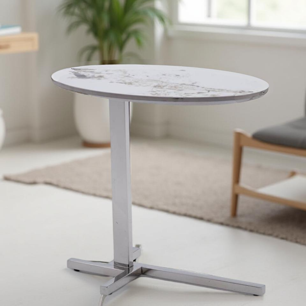 S/STEEL+SINTERED STONE TABLE  -50X30X45-2CTN