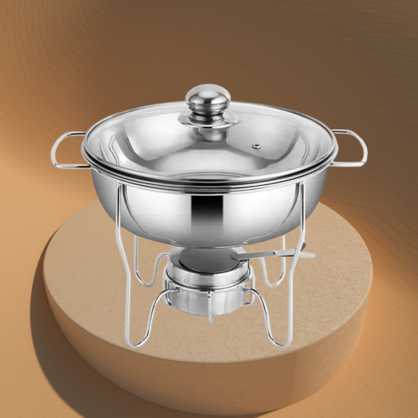⁦S/STEEL CHAFING DISH-SILVER⁩ - الصورة ⁦1⁩