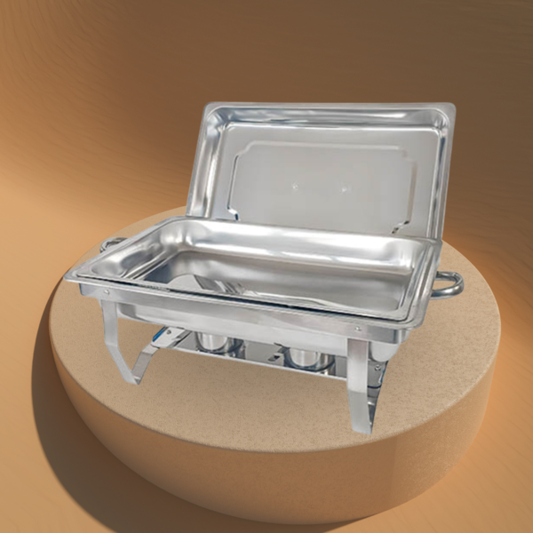 ⁦S/STEEL CHAFING DISH-9.0LTR-SILVER⁩ - الصورة ⁦1⁩