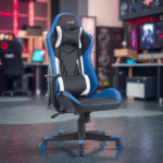 GAME CHAIR -BLACK+WHITE+BLUE