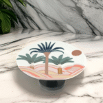 CERAMIC CAKE PLATE W/BASE