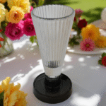 GLASS CANDLE HOLDER-19X9.5CM