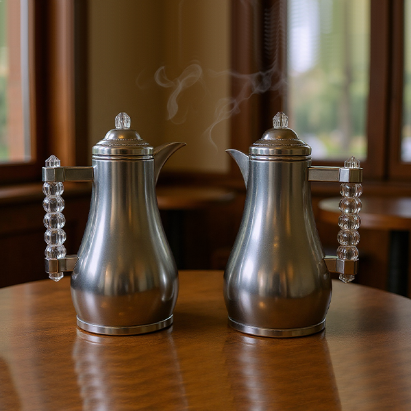 ⁦2PCS VACUUM FLASK SET-1.0+1.0L⁩ - الصورة ⁦1⁩