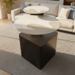 ⁦2 PCS COFFEE TABLE SET 2CTN-50X44/75X54CM⁩ - الصورة ⁦2⁩