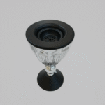 ACRYLIC INCENSE BURNER-12X21CM