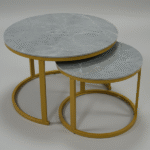 2 PCS COFFEE TABLE SET-70+50 - Image 2