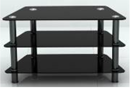GLASS TV STAND 2 CTN SET