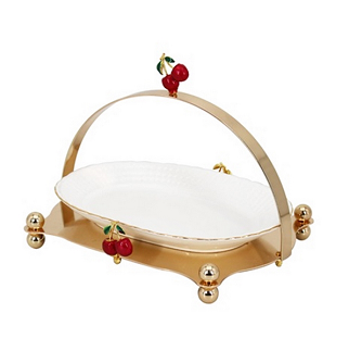 Screenshot from 2026-02-25 15-53-25 CERAMIC DISH W/METAL HOLDER-29X23X22CM - الصورة 1