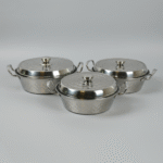 3PCS S/STEEL COOKING POT SET-28/30/32CM