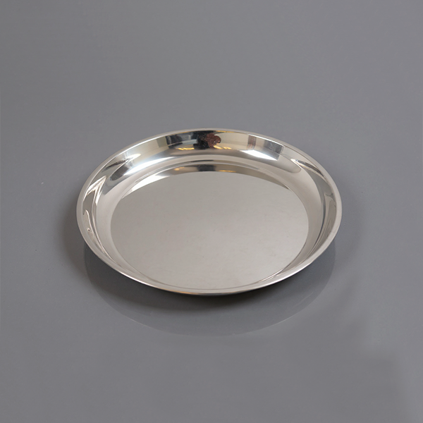 S/STEEL ROUND TRAY-35.5CM