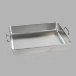 S/STEEL SERVING TRAY W/HANDLE-35CM