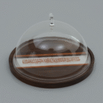 ROUND CAKE TRAY W/ACRYLIC COVER-33.5X33.5X13