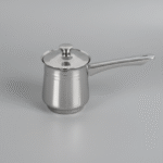 S/STEEL SINGLE MILK POT W/LID-360ML-1X2