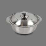 S/STEEL SERVING POT W/LID-26CM