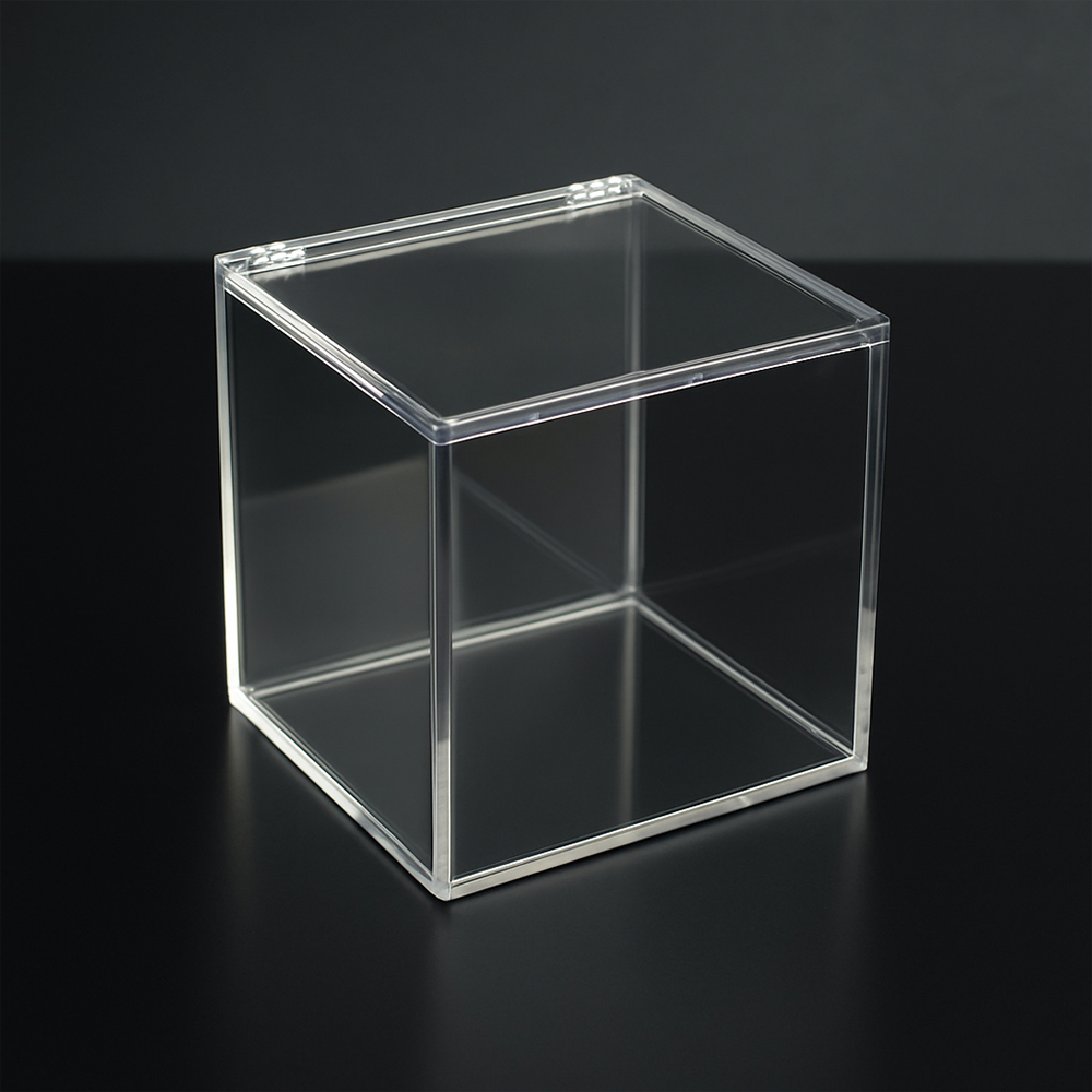 ⁦ACRYLIC SQUARE BOX-10CM⁩ - الصورة ⁦1⁩