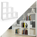 BOOK SHELF -90.9X29.9X91.05CM-1X1