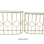 IRON+GLASS TABLE-107X35.5X79CM