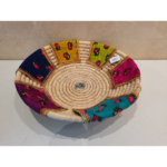 CLOTH DECORATED STRAW DEEP BOWL S-820