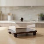 CAKE TRAY W/COVER-22X22X9CM