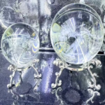 CRYSTAL HANDICRAFT-8CM-SILVER BASE