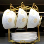 12PCS CERAMIC TEA SET+6PCS SPOON W/STAND