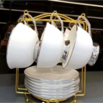 12PCS CERAMIC TEA SET+6PCS SPOON W/STAND