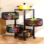4-LAYER STORAGE RACK W/WHEEL-30*30*75
