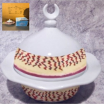 CERAMIC DESSERT BOWL W/COVER-13*14CM